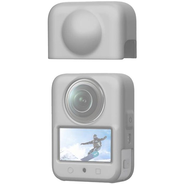 Silicone cover with lens PULUZ DJI Osmo 360 (gray)