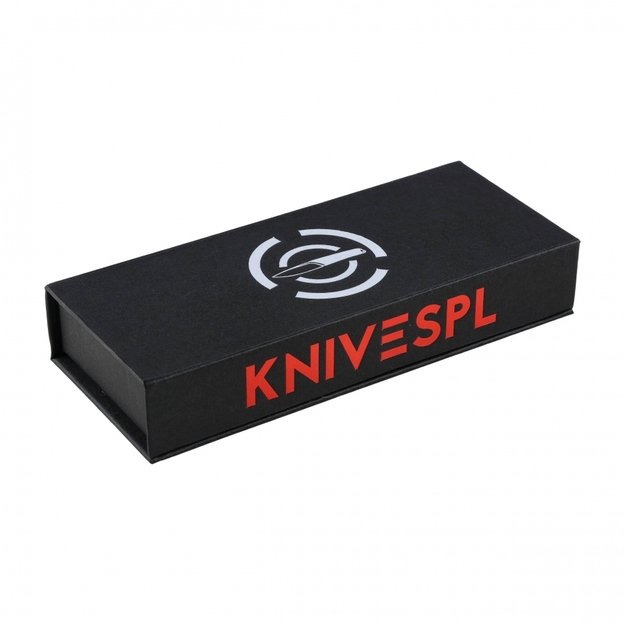 KNIVESPL The First CPM MagnaCut sulenkiamas peilis, juodas G10, Stonewashed/Satin