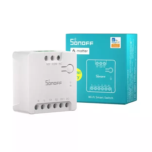 SONOFF MINI-D Smart WiFi Matter Switch (AC/DC 12-48V, dry contact)