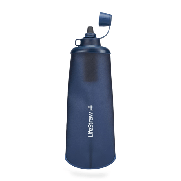 LIFESTRAW „Peak“ suspaudžiamas butelis su filtru 1000 ml Mountain Blue