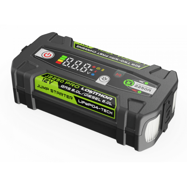 Пусковое устройство Lokithor J2250 PRO 12V 2250A LiFePO4