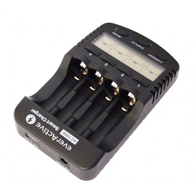 Profesionalus AA/AAA elementų įkroviklis everActive  NC-1000