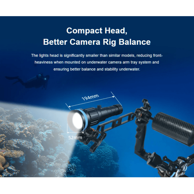 XTAR D40 Zoom žibintuvėlis nardymui 1600lm