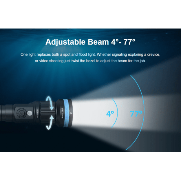 XTAR D40 Zoom žibintuvėlis nardymui 1600lm