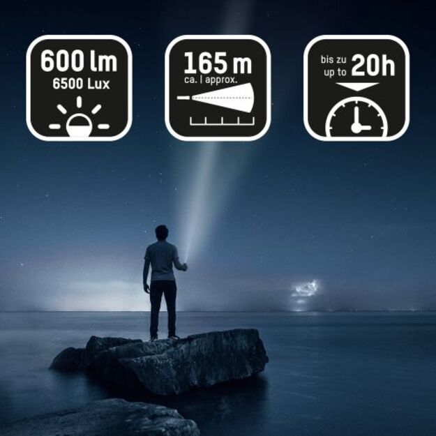 Ansmann LED T600FRB žibintuvėlis 620 lm 18650 / 3xAAA 1600-0268