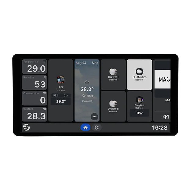 6.95  Shelly Wall Display X2i WiFi/BLU control panel (black)