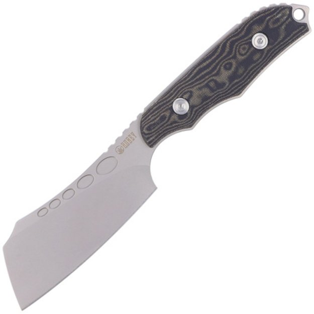 Kubey fixed knife Aiden, Black Micarta, Sand Blasted D2 by Damiano Dall'Amico (KU341A)