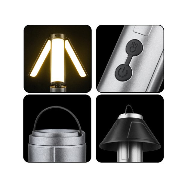 Teleskopinis žibintas USB