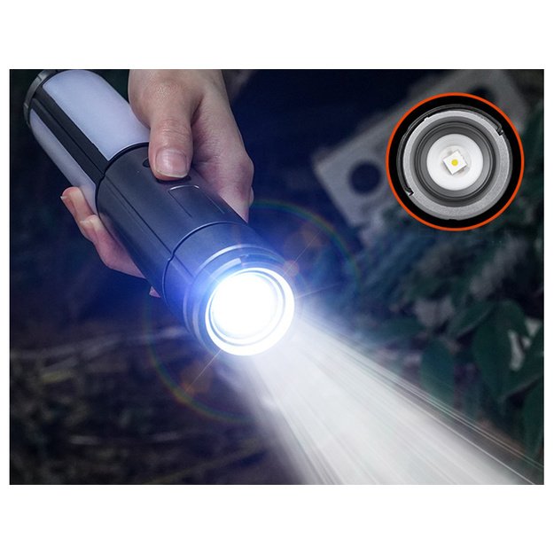 Teleskopinis žibintas USB
