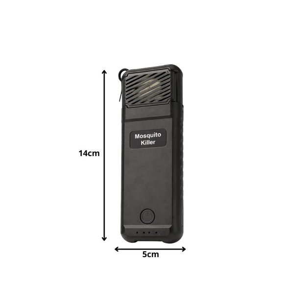 Портативный перезаряжаемый USB-отпугиватель комаров, черный