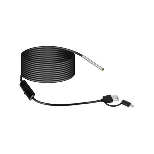 Портативный эндоскоп бороскоп для телефона 3.9мм HD, Type-C / USB