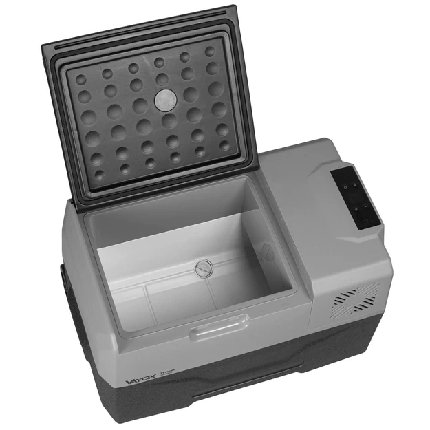 Kelioninis šaldytuvas 35L DC 12/24V AC 220-240V, vienos kameros, su ratukais, „Travel series VA-T35“, Vayox