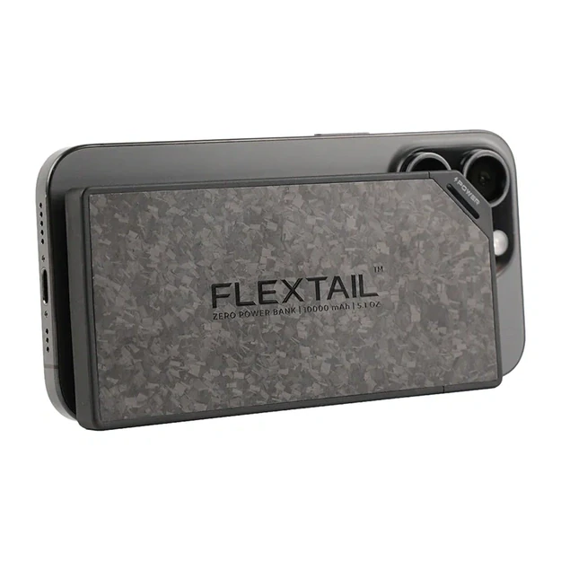 Flextail išorinė baterija „Zero Power“, 10 000 mAh (juoda)