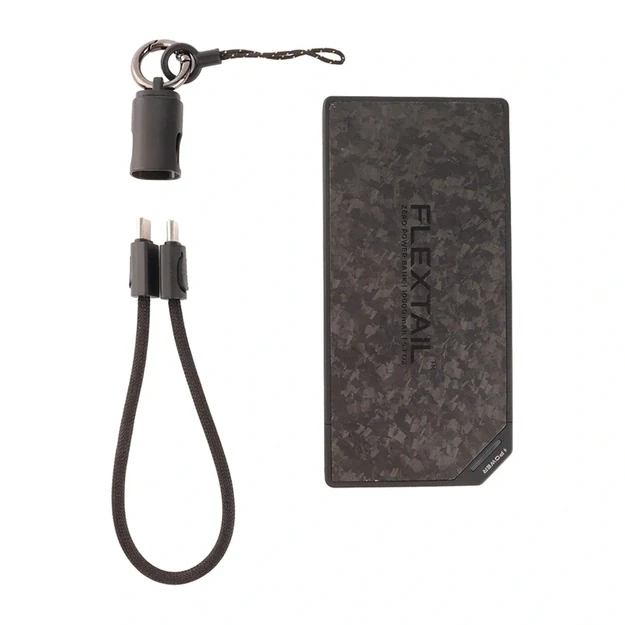 Flextail išorinė baterija „Zero Power“, 10 000 mAh (juoda)