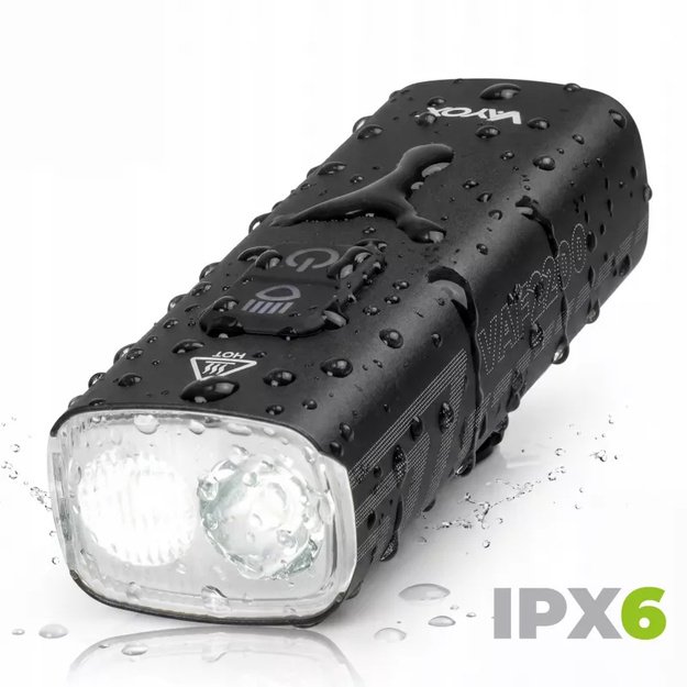 Vayox priekinis dviračio žibintas 4500mAh 2000lm IPX6 VAF2200
