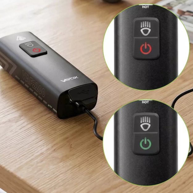 Vayox priekinis dviračio žibintas 4500mAh 2000lm IPX6 VAF2200