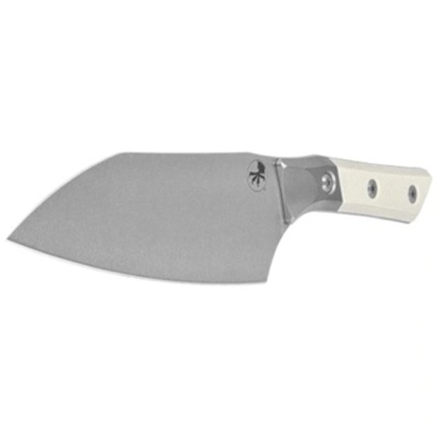 Microtech Santoku virtuvinis peilis 6" Titanium Bolster/Ivory G10, Stonewashed M390MK 3200B-10IV