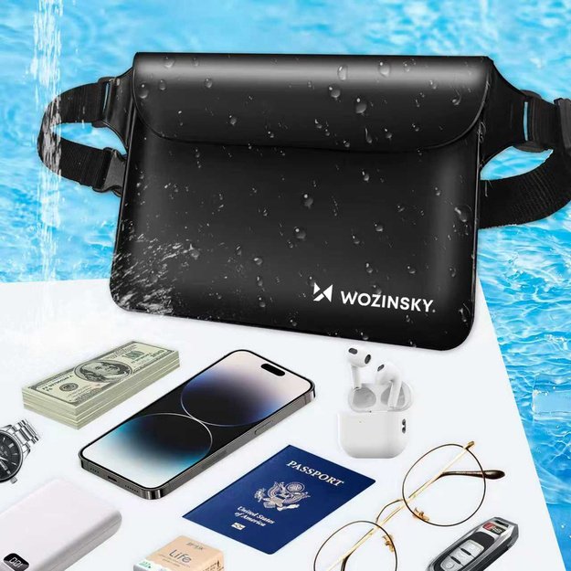 Wozinsky WWS-01 vandeniui atsparaus PVC tašytė ant juosmens