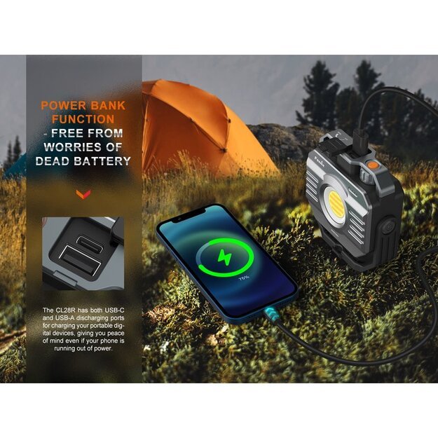 Fenix CL28R LED daugiafunkcinis žibintas