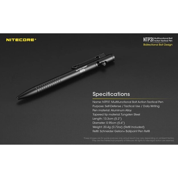 Тактическая ручка Nitecore NTP31