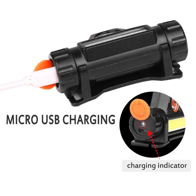 Entac 3W 120lm žibintuvėlis ant galvos EHL-3W-180R