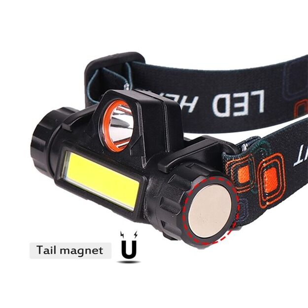 Entac 3W 120lm žibintuvėlis ant galvos EHL-3W-180R