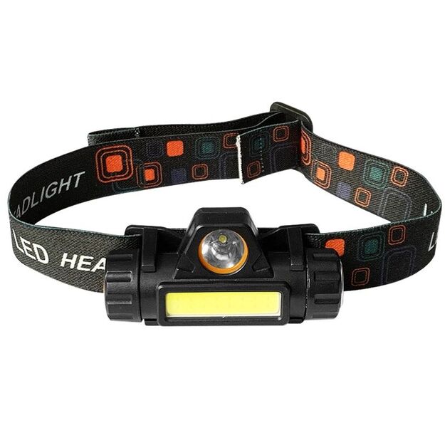 Entac 3W 120lm žibintuvėlis ant galvos EHL-3W-180R