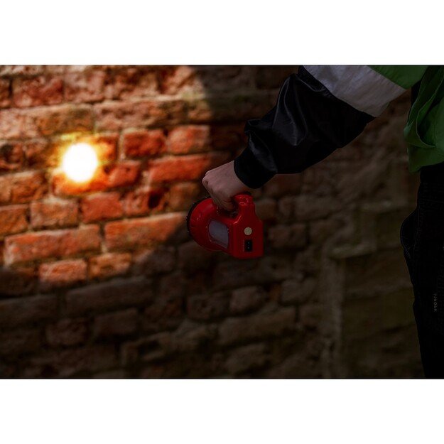 Vayox VA0123 2-in-1 įkraunamas žibintuvėlis su šoniniu apšvietimu ir saulės baterijos įkrovimu