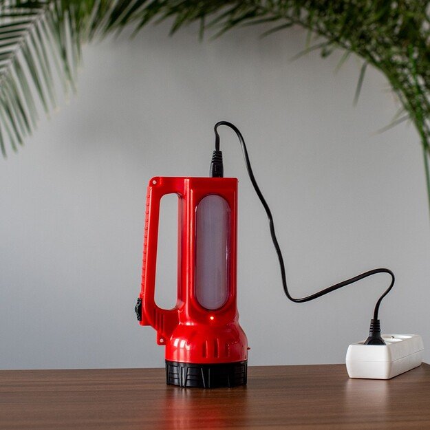 Vayox VA0123 2-in-1 įkraunamas žibintuvėlis su šoniniu apšvietimu ir saulės baterijos įkrovimu