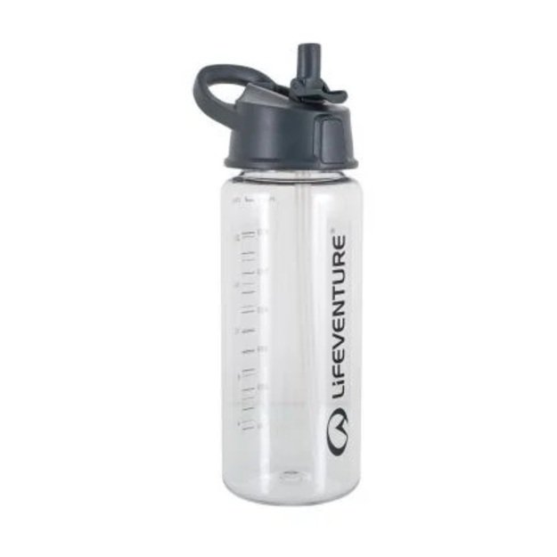 Gertuvė Lifeventure Flip Top Water Bottle 750 ml - Permatoma