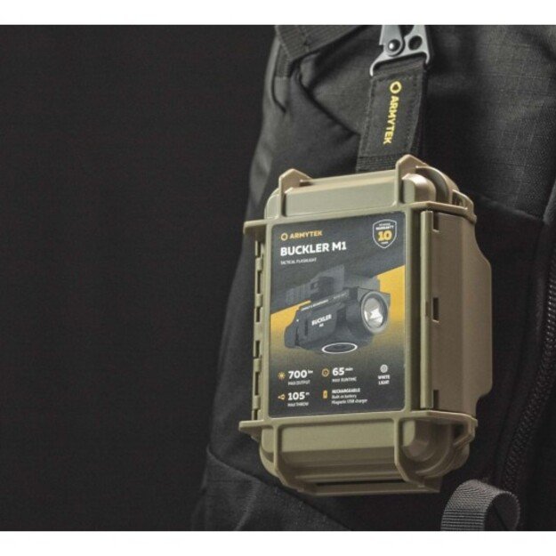 Armytek Buckler M1 flashlight on weapon 700lm F09301C