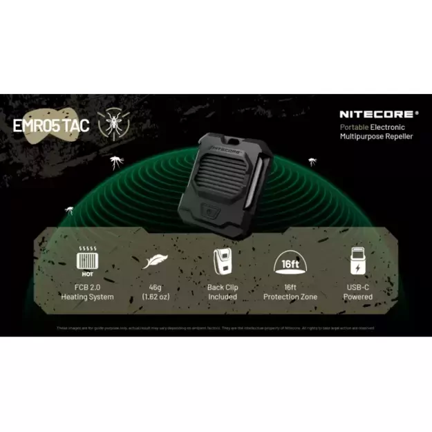 Nitecore EMR05 TAC uodus atbaidanti priemonė