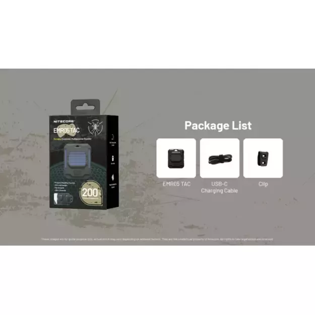 Nitecore EMR05 TAC uodus atbaidanti priemonė
