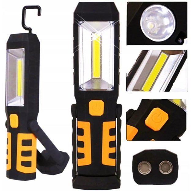 USB įkraunamas darbo žibintas su magnetu