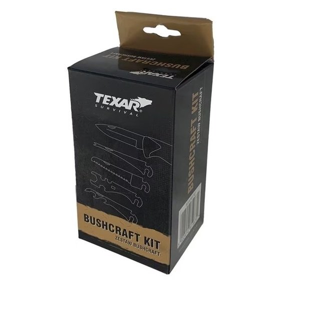 Texar Bushcraft kit oranžinėje dėžutėje