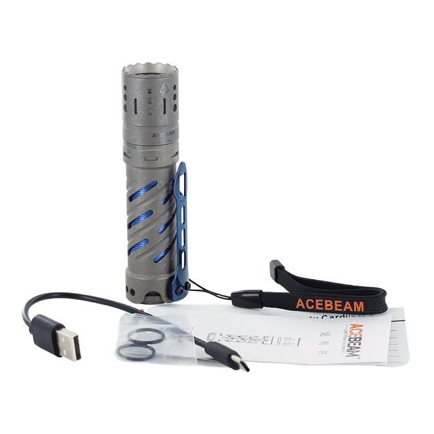 Acebeam E70 Mini CRI90+ Titatinis žibintuvėlis