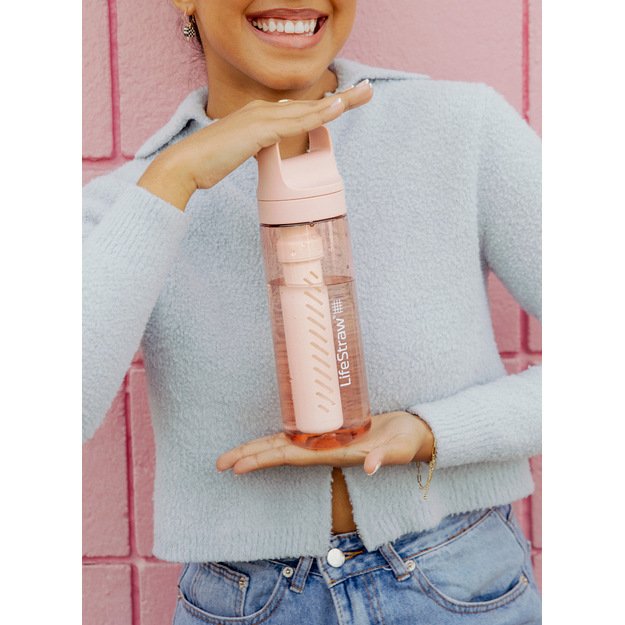LifeStraw Go 2.2 kelioninė gertuvė su filtru 650 ml. Cherry Blossom Pink LGV422PKWW