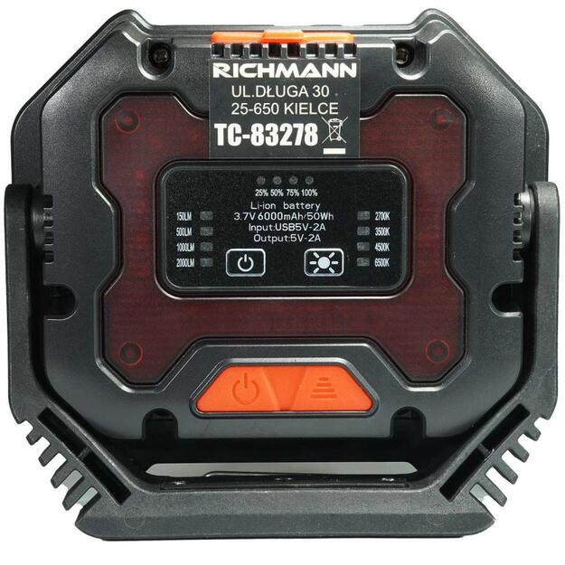 Richmann įkraunamas halogeninis šviestuvas su magnetu 20W COB + 3W C5938