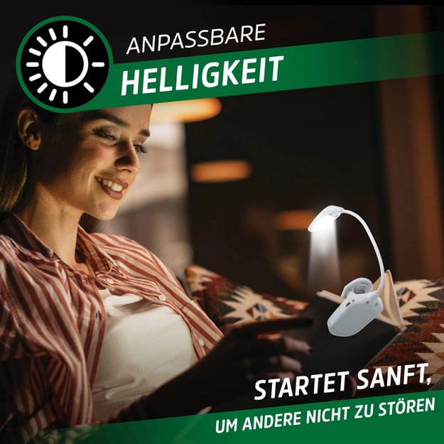 Energizer įkraunama knygos skaitymo lemputė Book Light White