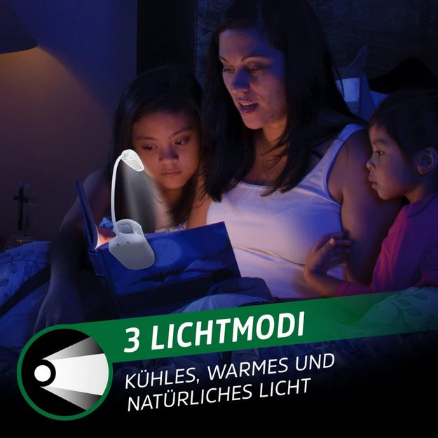 Energizer įkraunama knygos skaitymo lemputė Book Light White