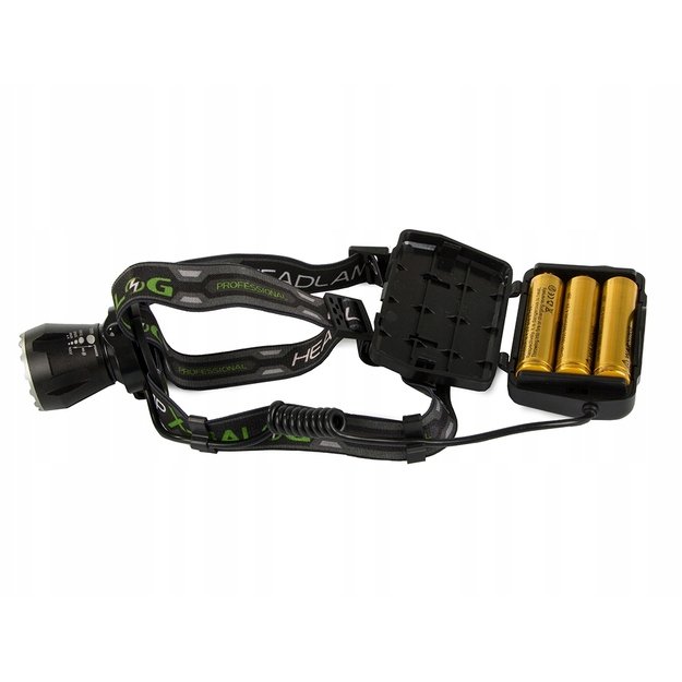 LED galvos žibintuvėlis XHP160 su priartinimo funkcija, powerbank funkcija