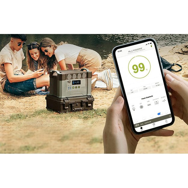 Nešiojamoji elektrinė Allpowers S2000 AP-SS-009-BLA