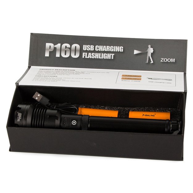 LED žibintuvėlis XHP160 COB