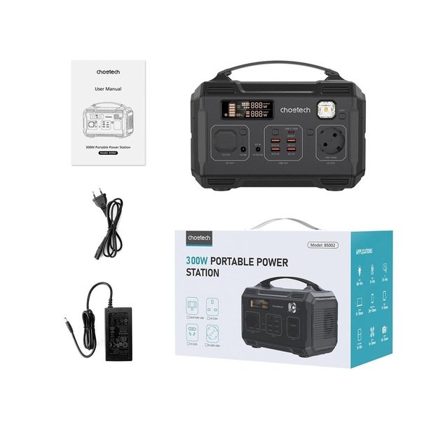 Портативная электростанция Choetech 281Втч 300Вт черная (BS002-V2)
