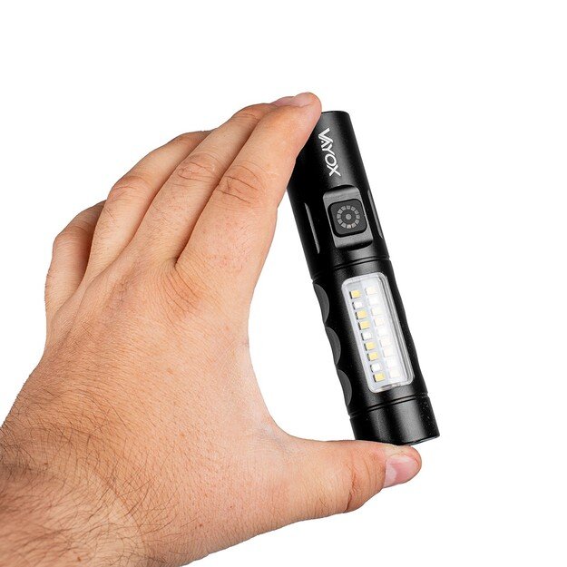 Vayox Įkraunamas žibintuvėlis 250lm 5W LED + SMD VA0184