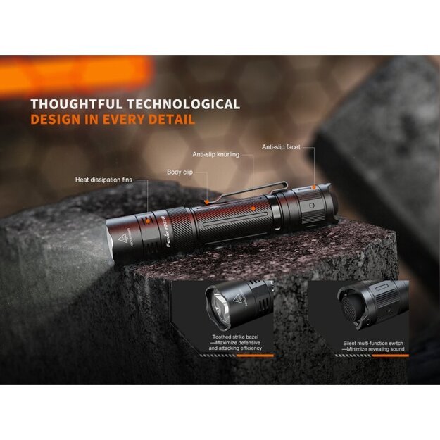 Fenix ​​​​PD32R LED žibintuvėlis su USB jungtimi