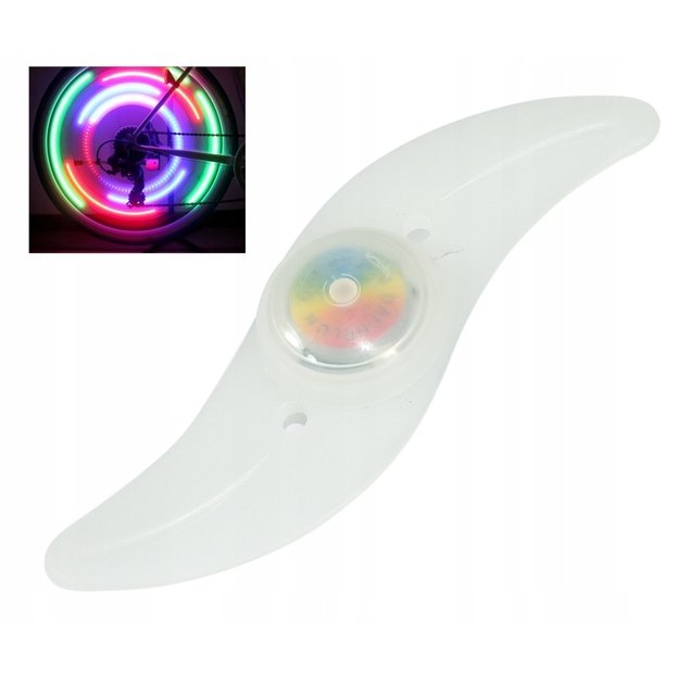 Dviračio rato apšvietimas LED RGB