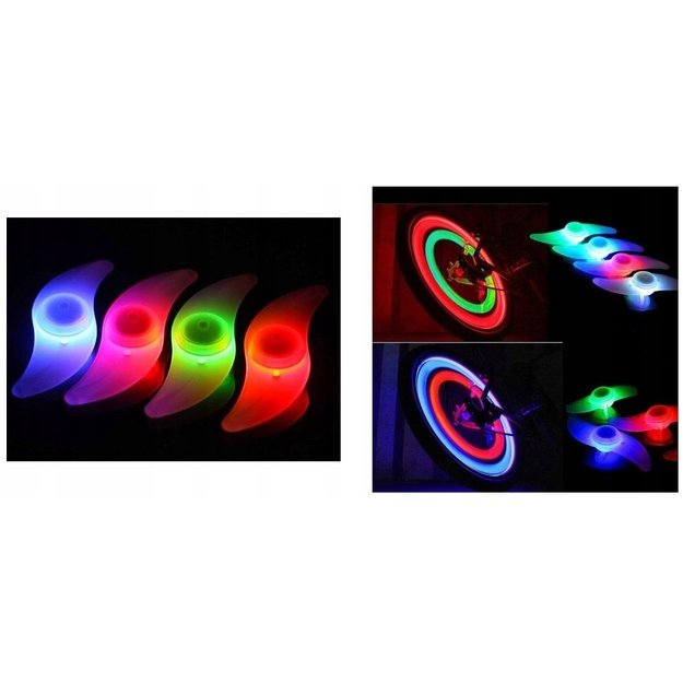 Dviračio rato apšvietimas LED RGB