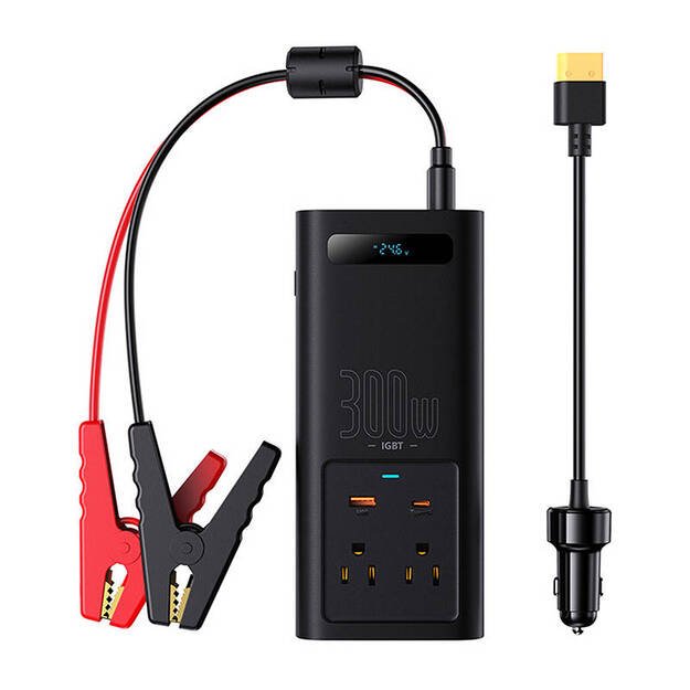 Maitinimo keitiklis Baseus 300W (24V CN/EU) (juodas)