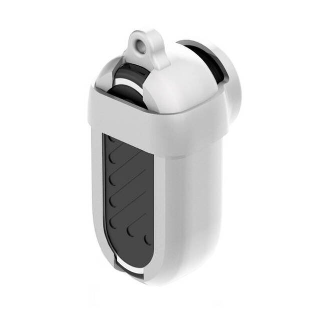 PULUZ silikoninis dėklas su objektyvo dangteliu, skirtas Insta360 GO 3 / GO 3S, baltas